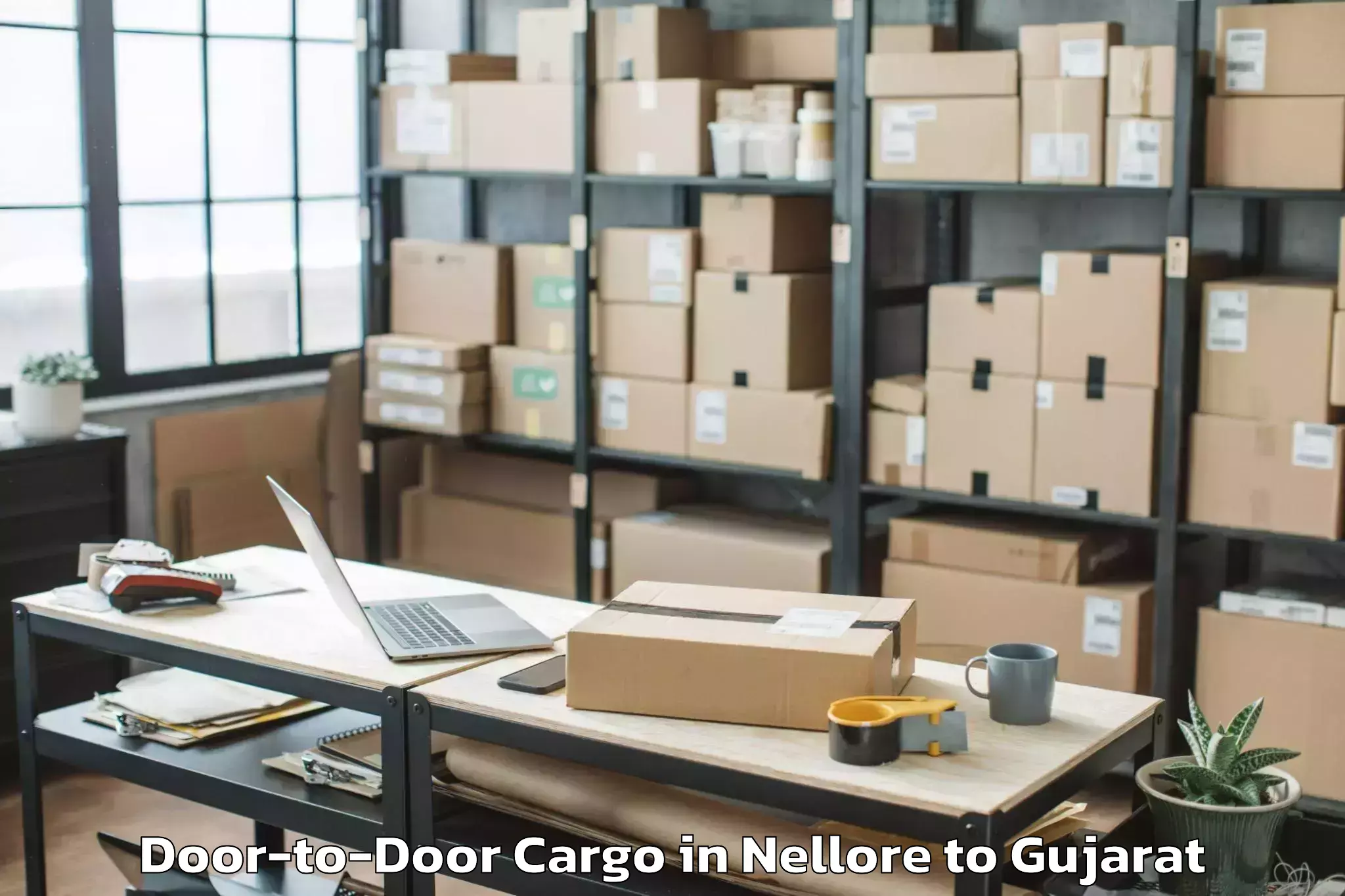 Book Nellore to Lunavada Door To Door Cargo Online